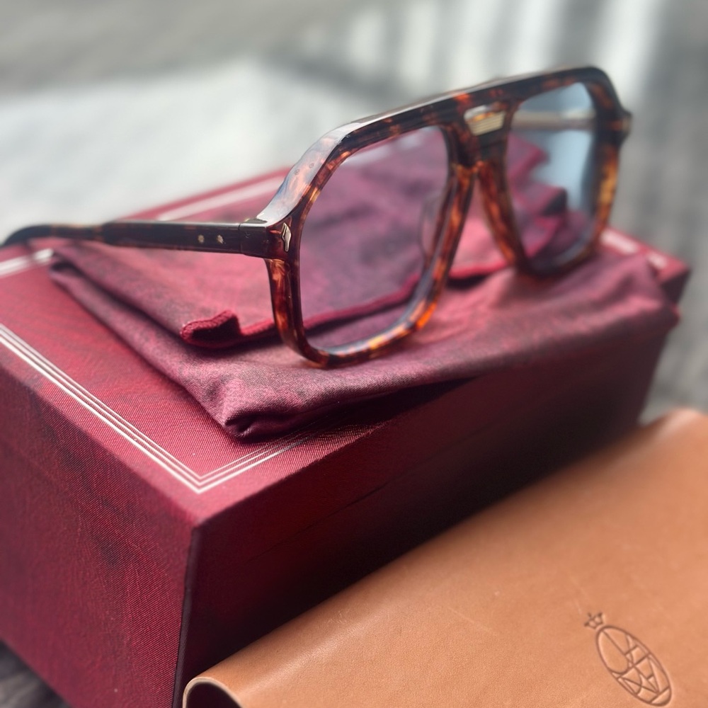 Navigator sunglass made from Japanese acetate - Picture 15 of 16